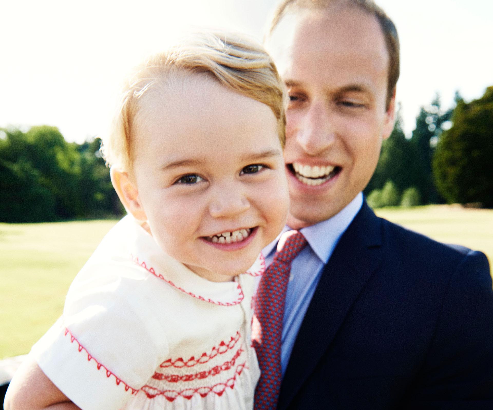 Prince George with his father Prince William