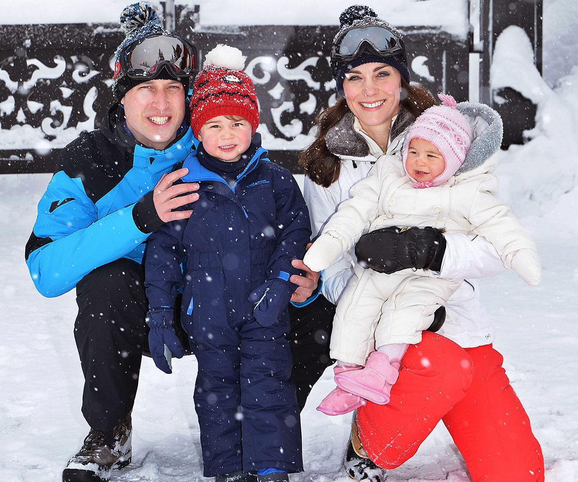 Prince George and Princess Charlotte’s first snow trip