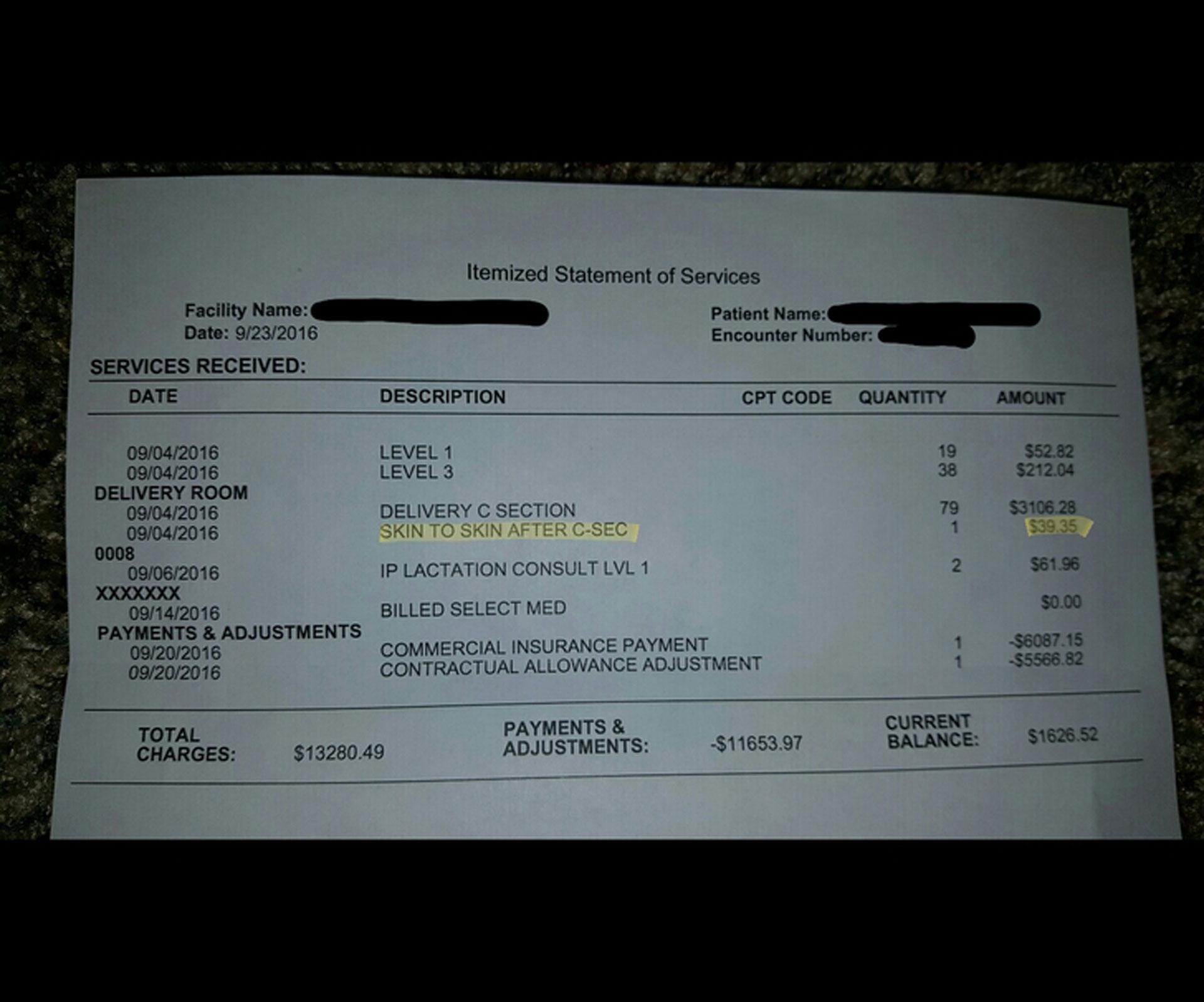 Hospital charges parents $39.95 to hold their newborn baby