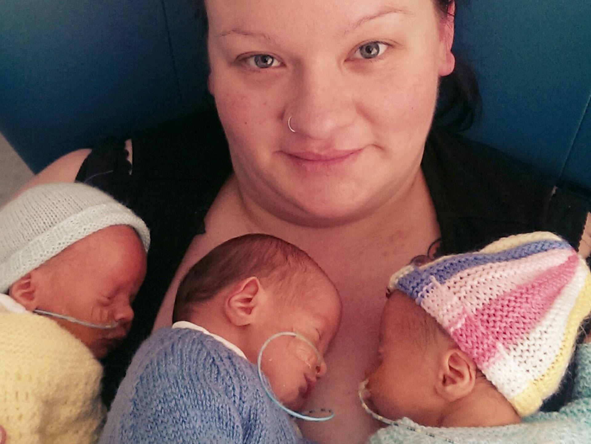 Doctors said I was too fat for triplets