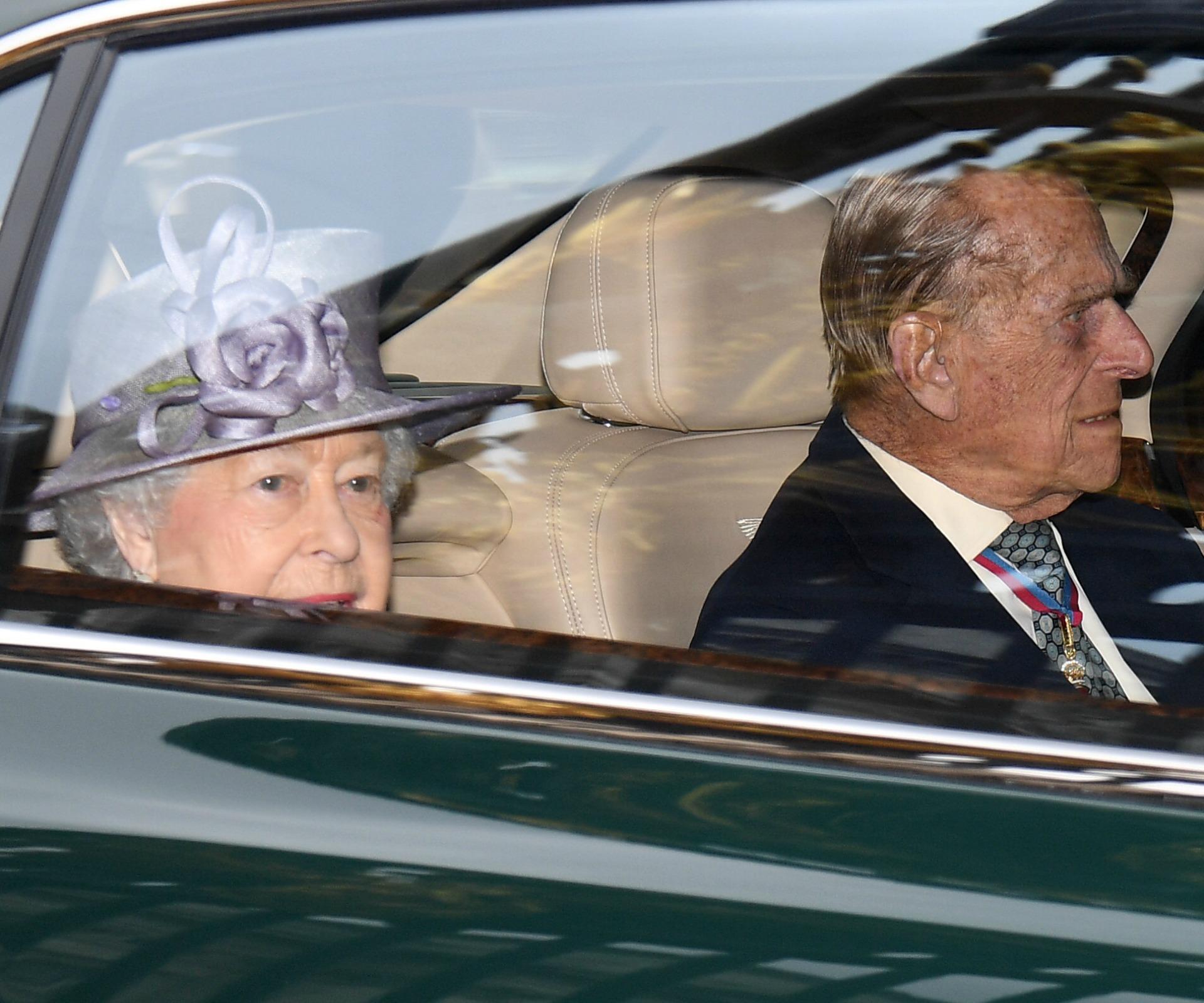 Prince Philip makes first appearance with the Queen after announcing retirement
