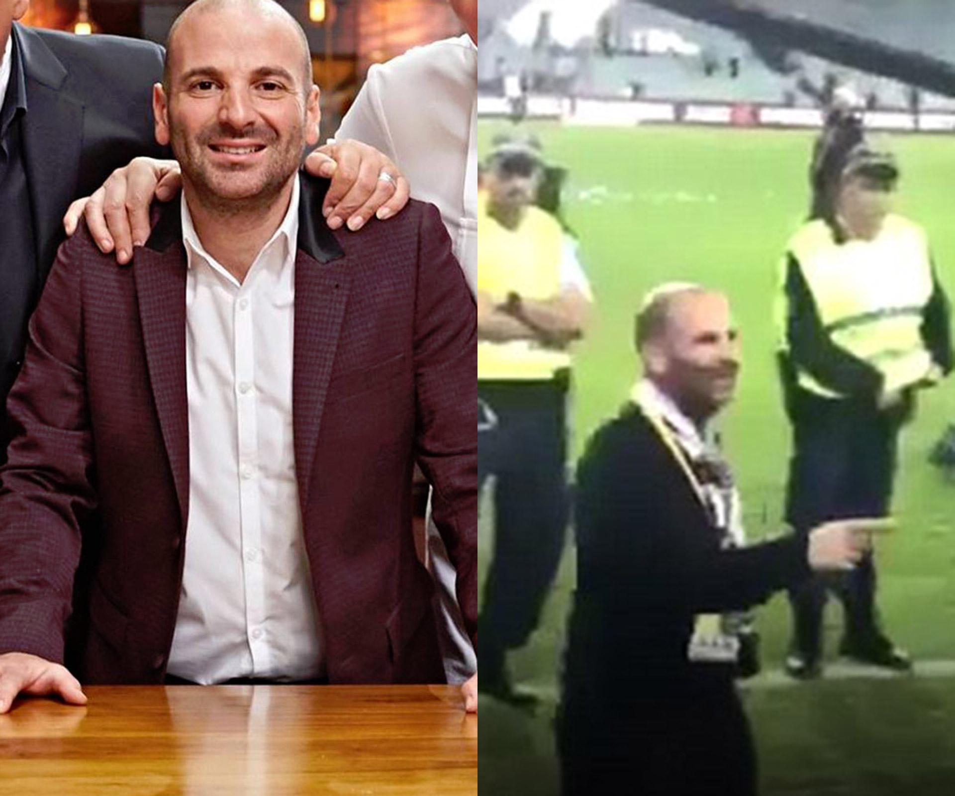 MasterChef’s George Calombaris charged with assault after being filmed shoving man