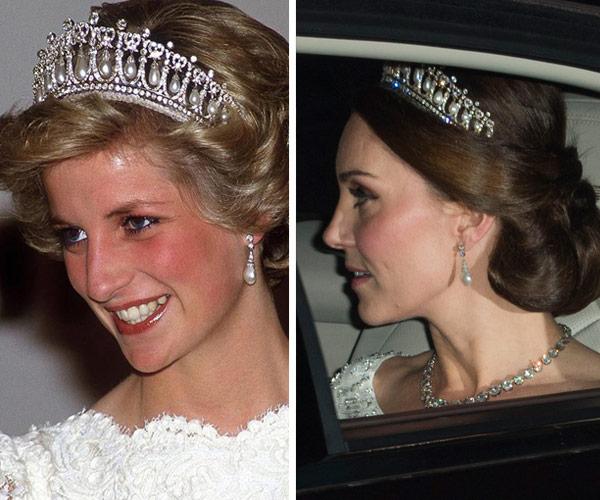 Princess Diana and Duchess Catherine 