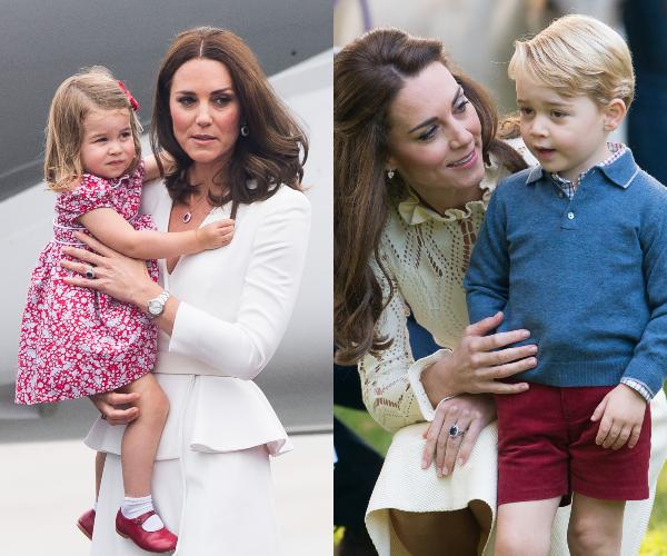 Duchess Kate spends the day at the Houghton Horse Trials with Prince George and Princess Charlotte