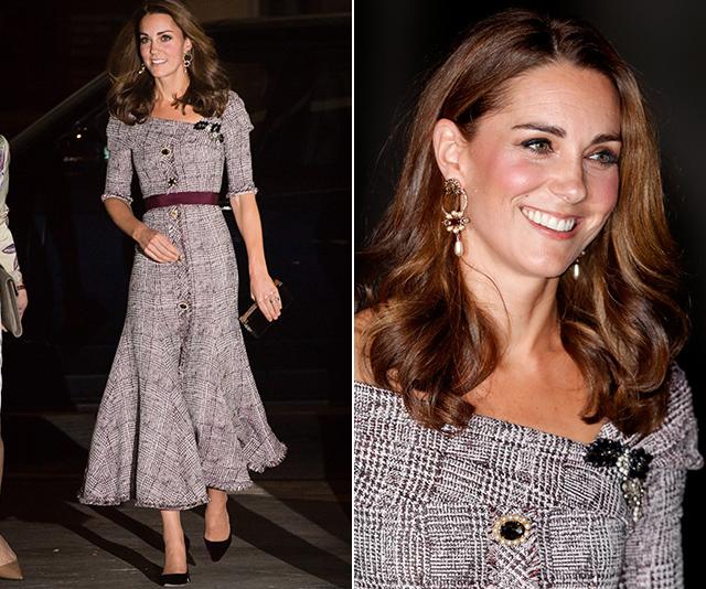 Duchess Catherine has stepped out for a museum soiree in the most stunning Erdem dress