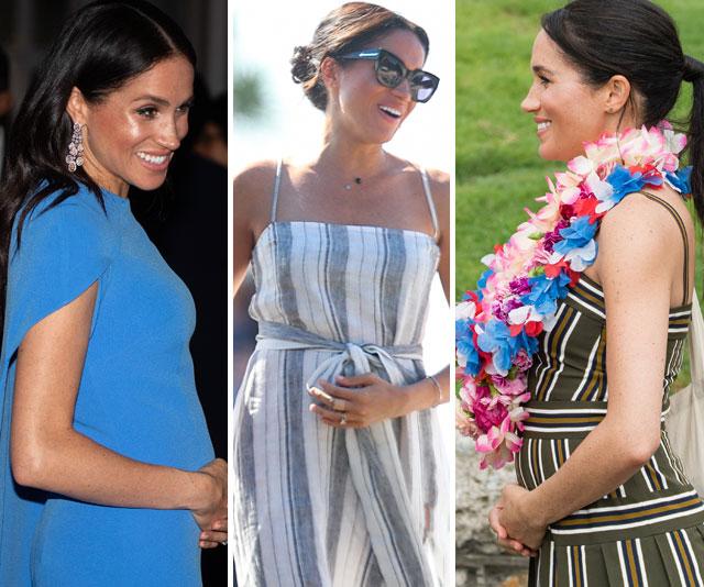Meghan Markle lovingly holding her baby bump is the most adorable thing you’ll see all day