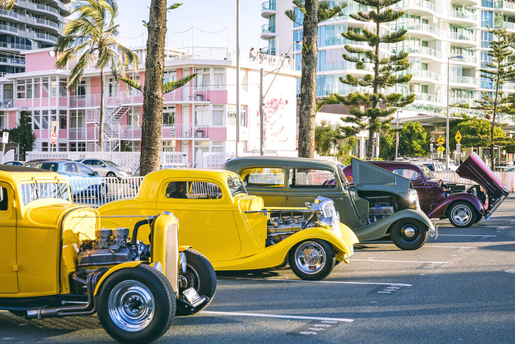 Car enthusiasts 
race to the Cooly 
Rocks On Festival for the hot rods.