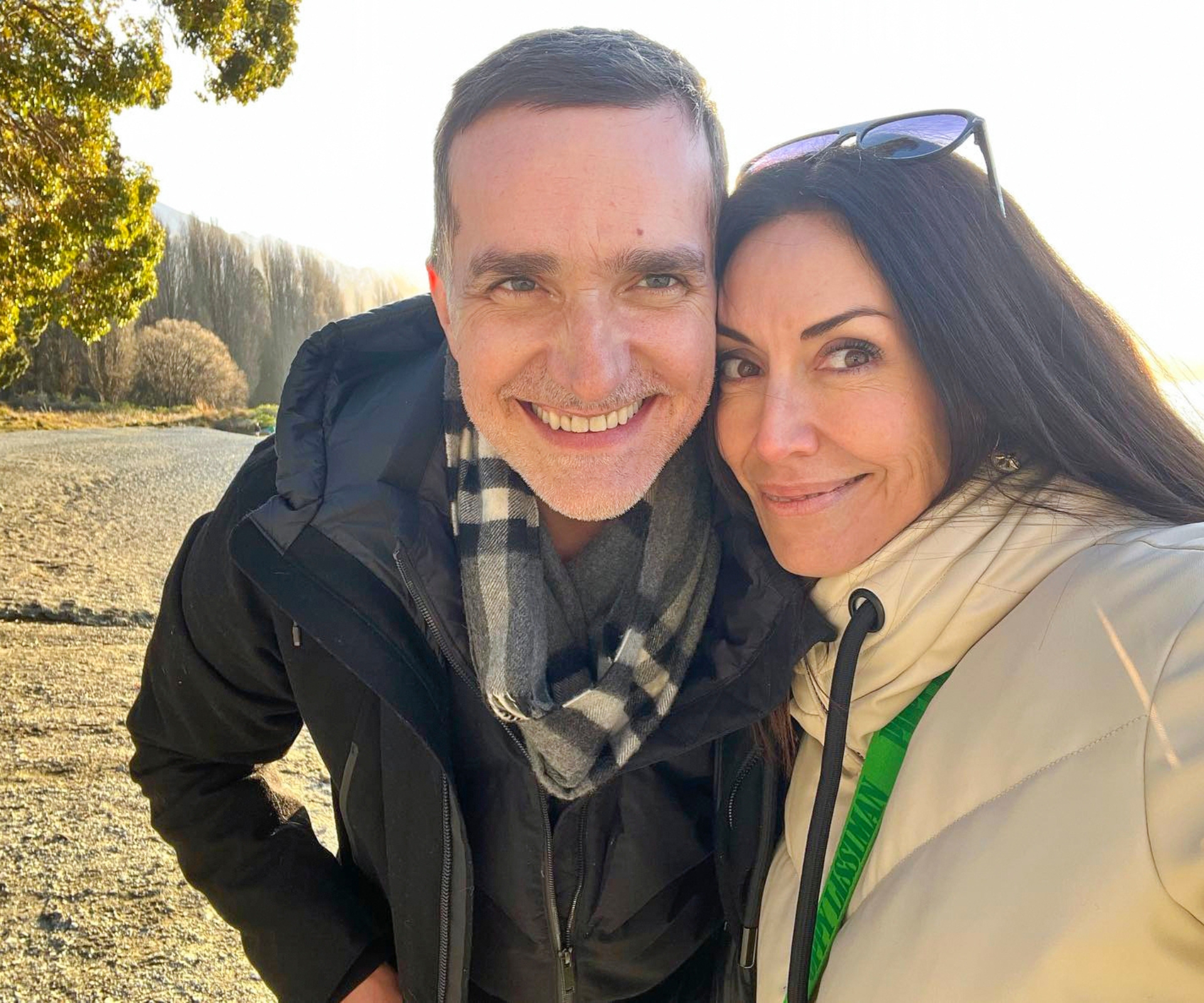 A selfie taken by Kelly with John