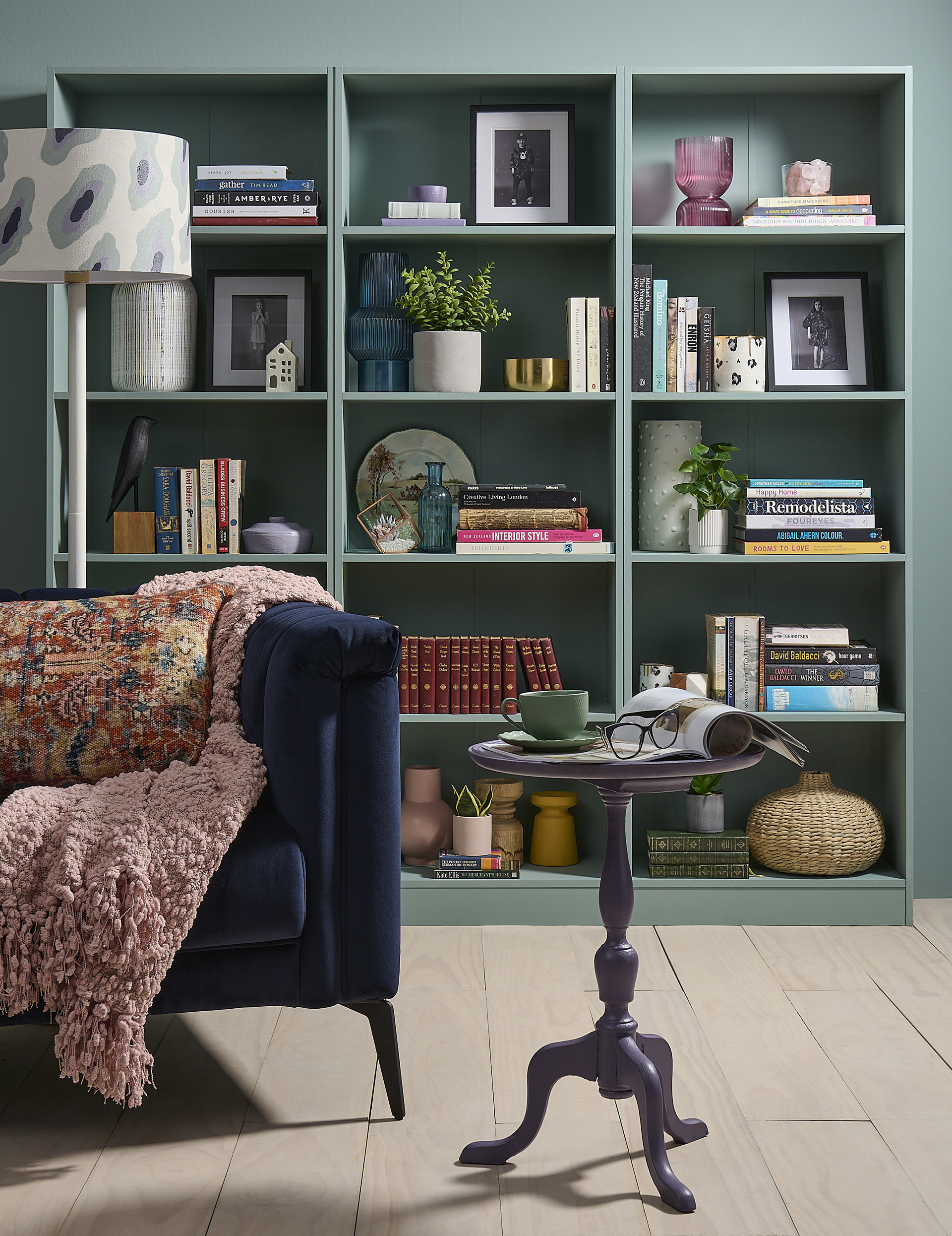 Living room with modern vintage design