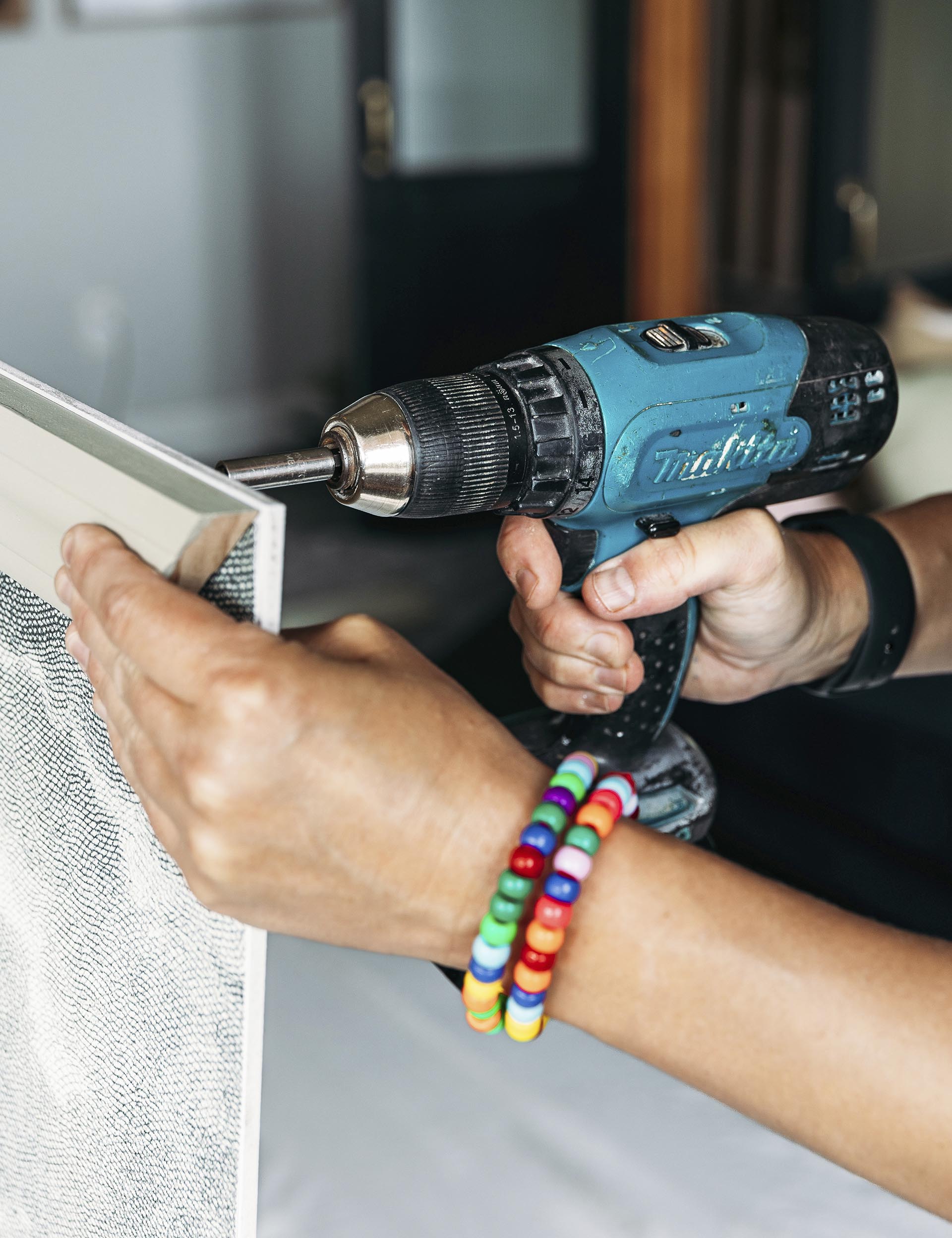 Screw the frame into place