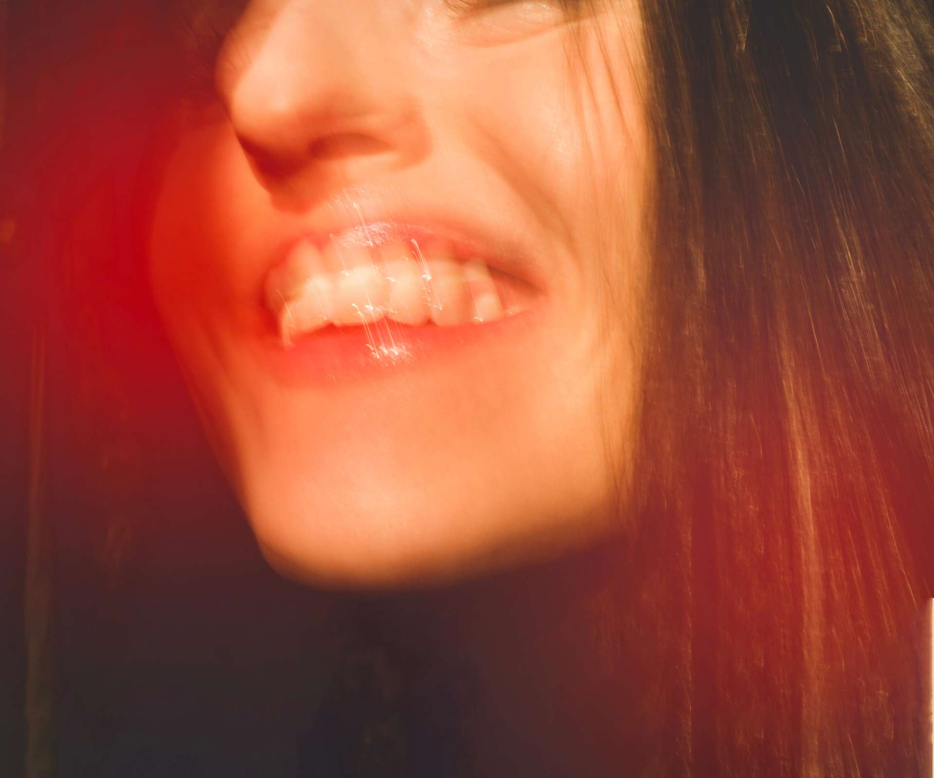 A blurry image of a woman on cocaine