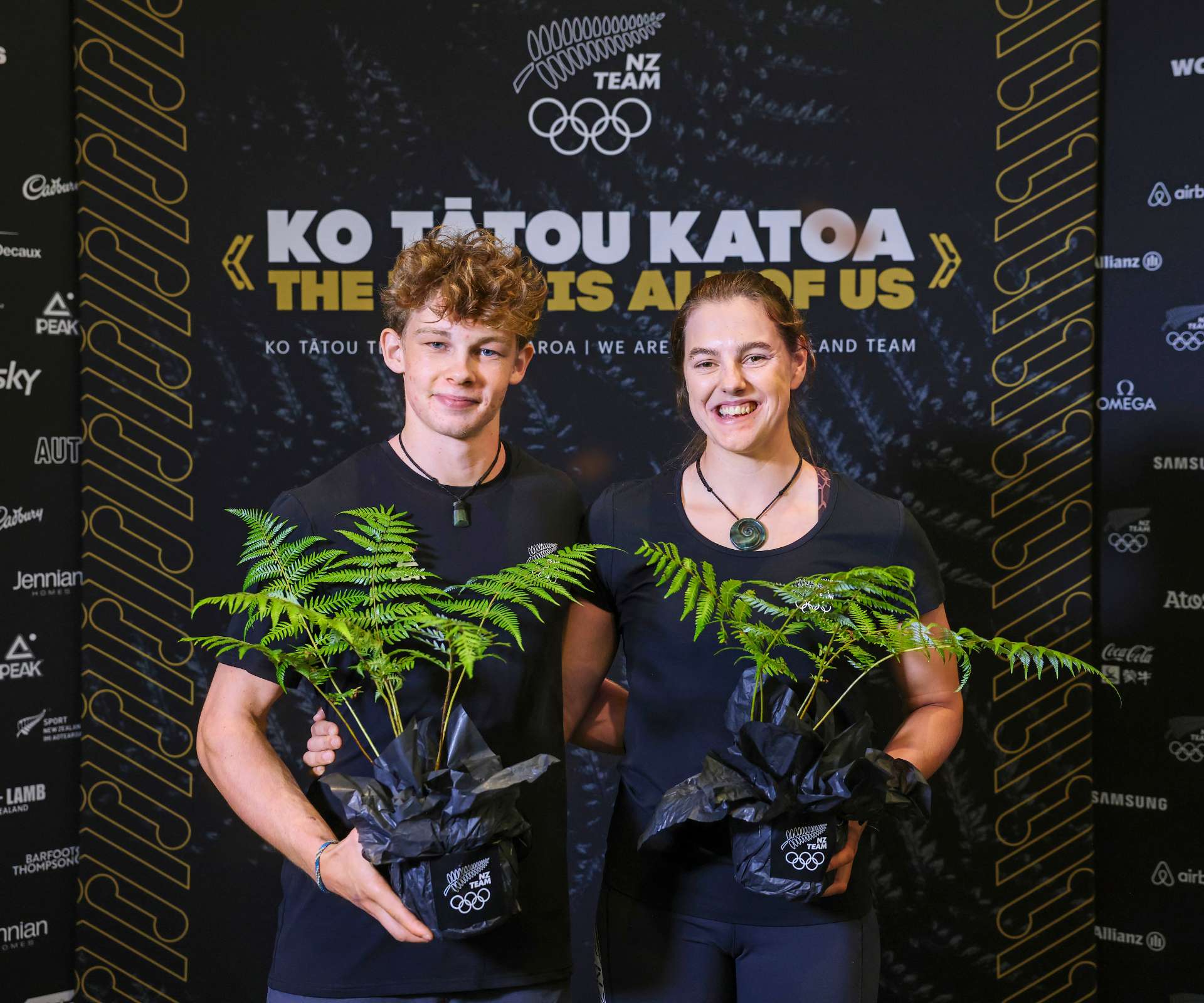 Sarah and Julian at their Olympics selection ceremony
