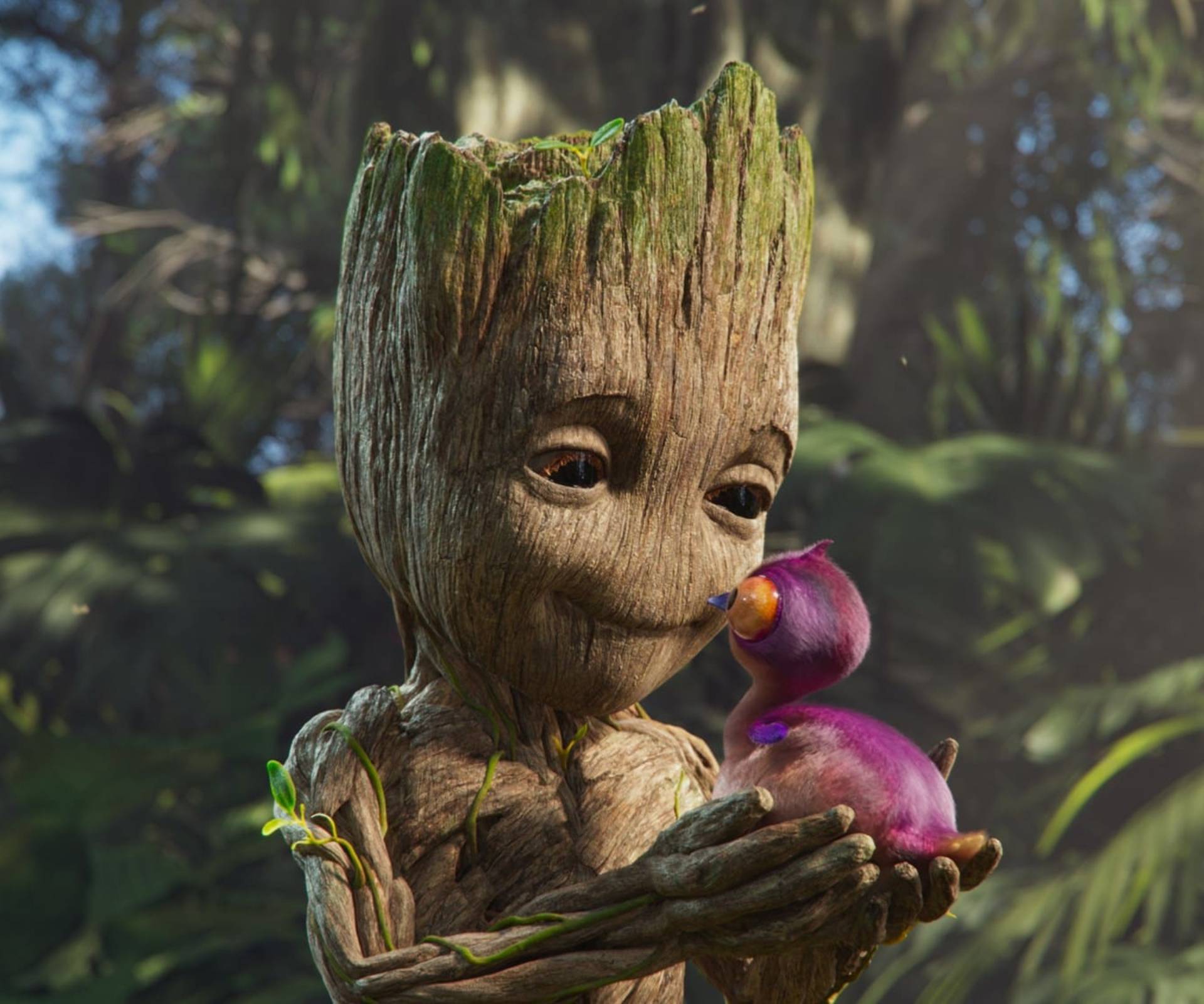 Cartoon character baby Groot