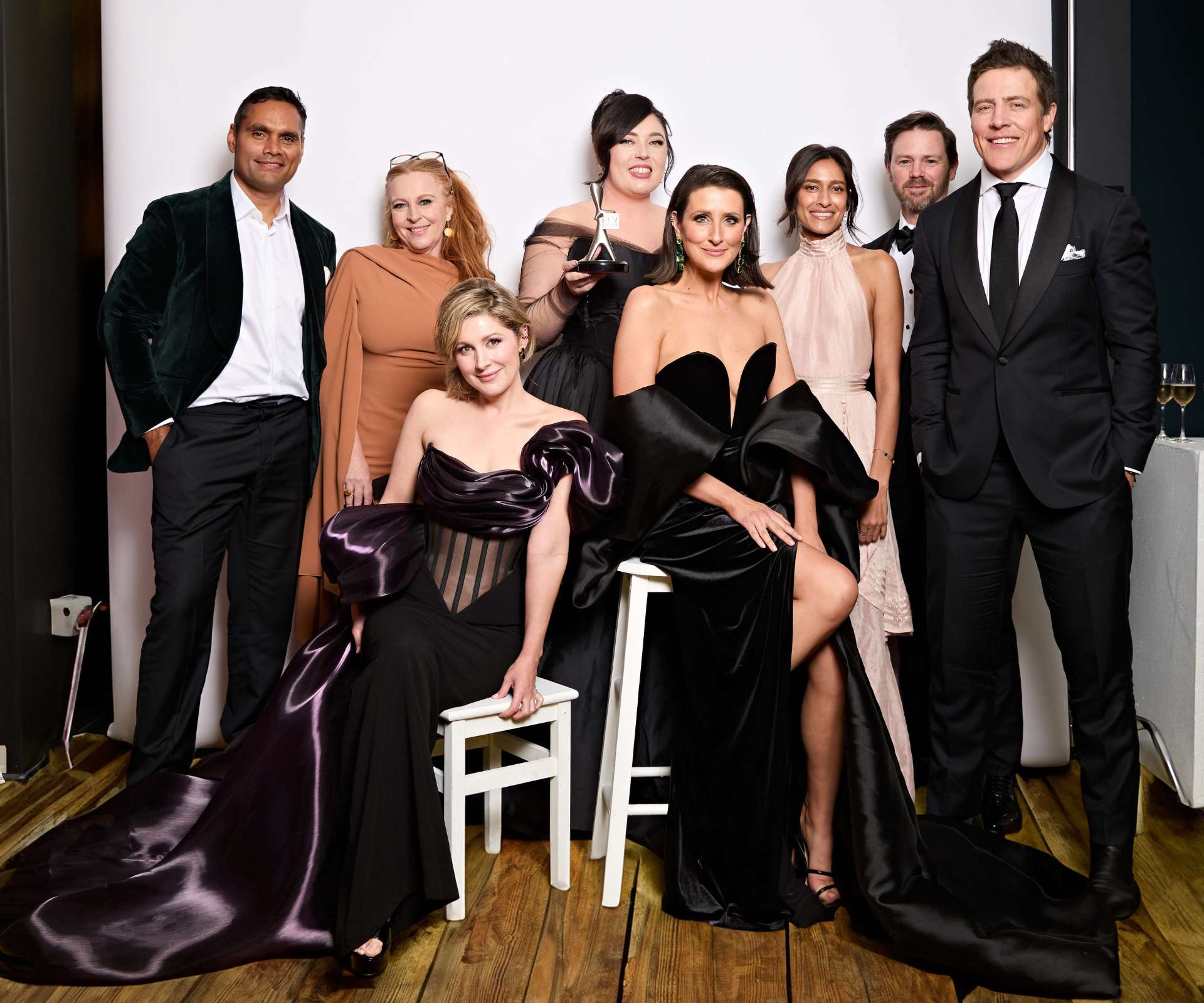 Stephen Peacocke with the RFDS cast