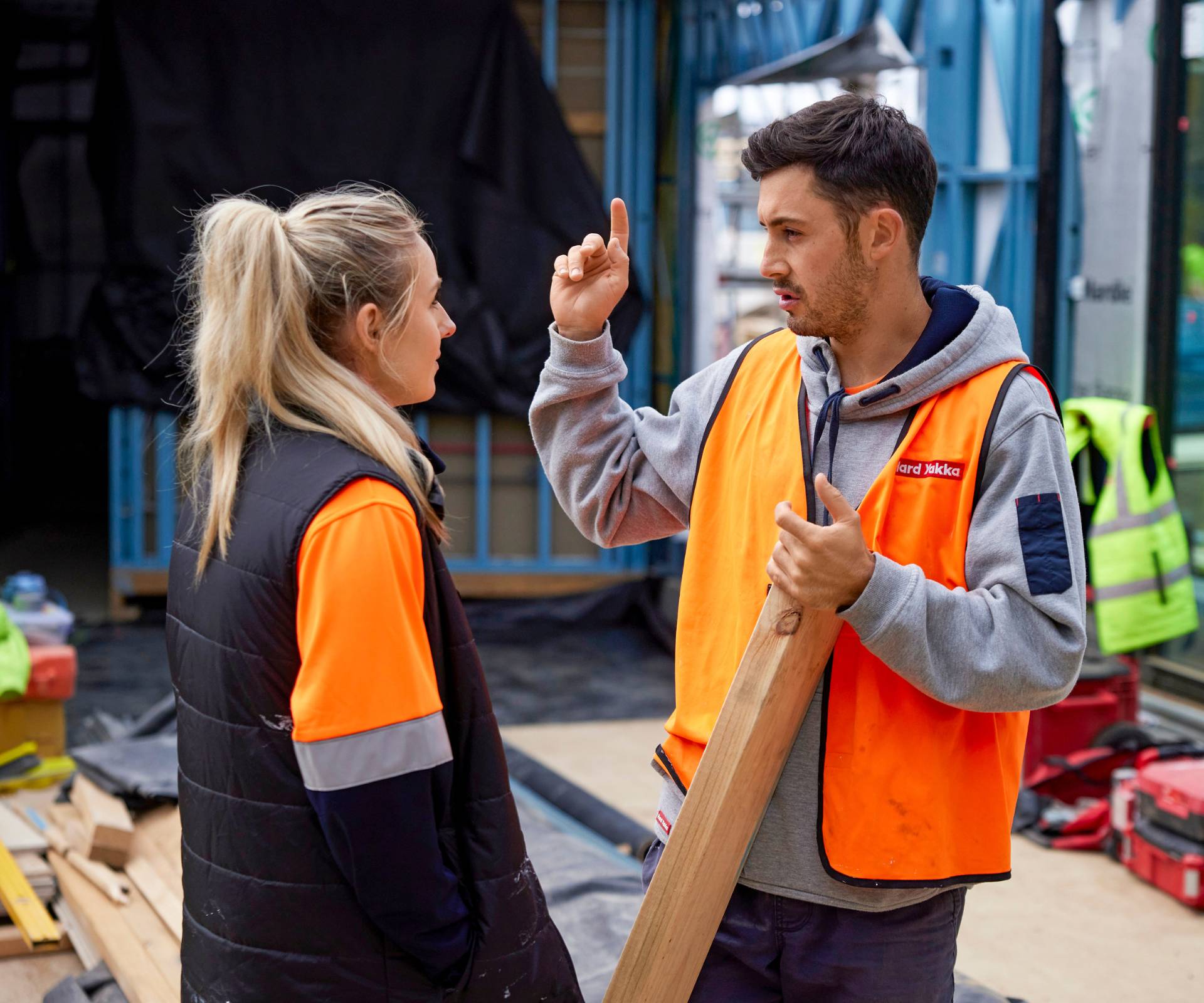 The Block stars Jesse and Paige