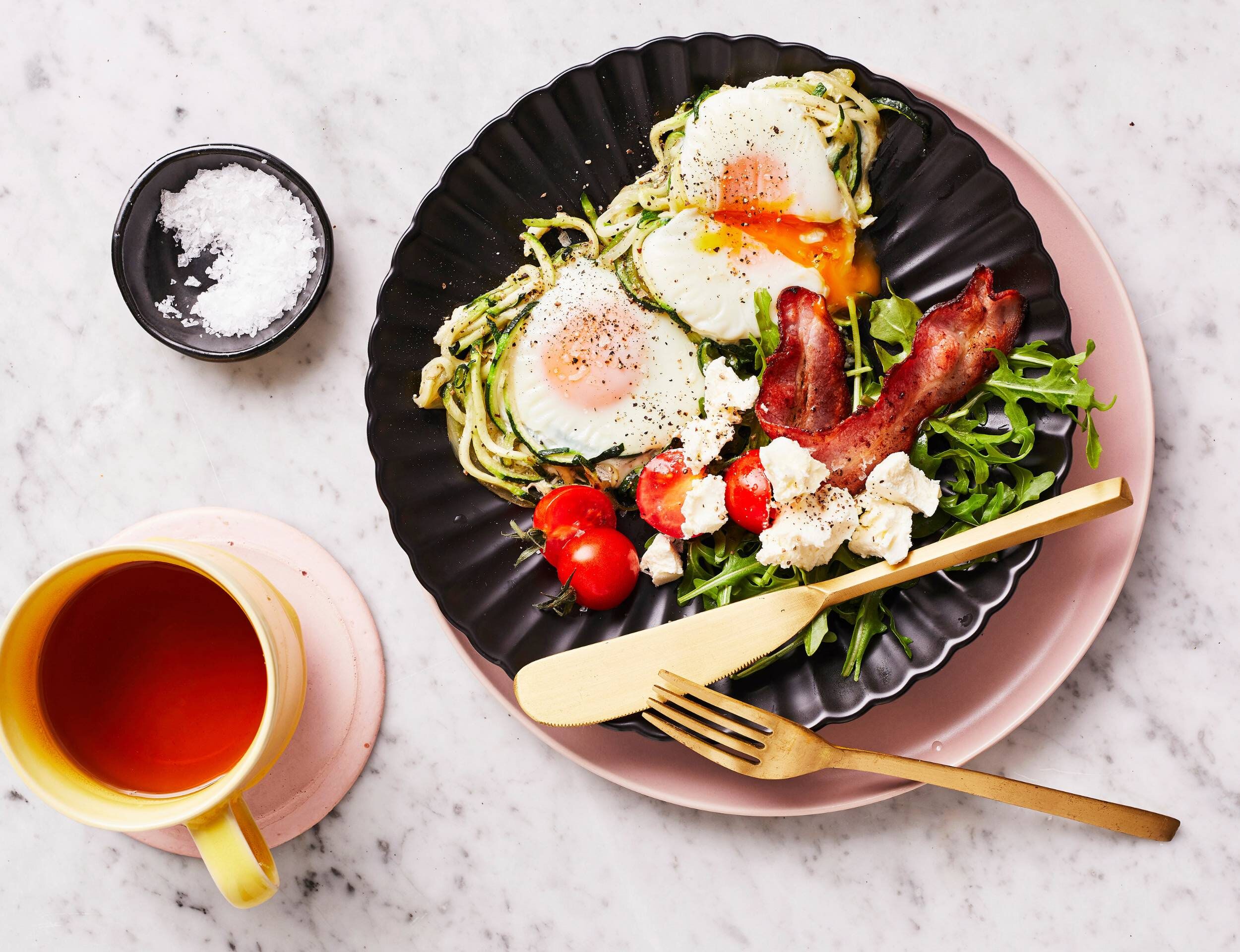 A meal full of colours that may inspire creativity