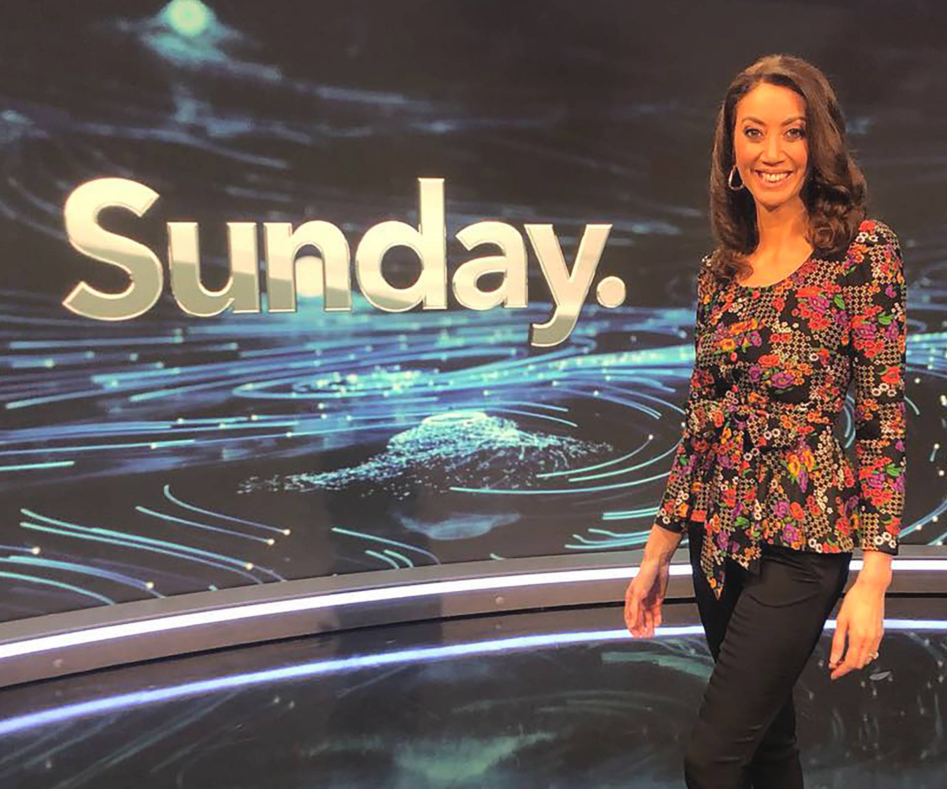 Miriama Kamo presenting on Sunday