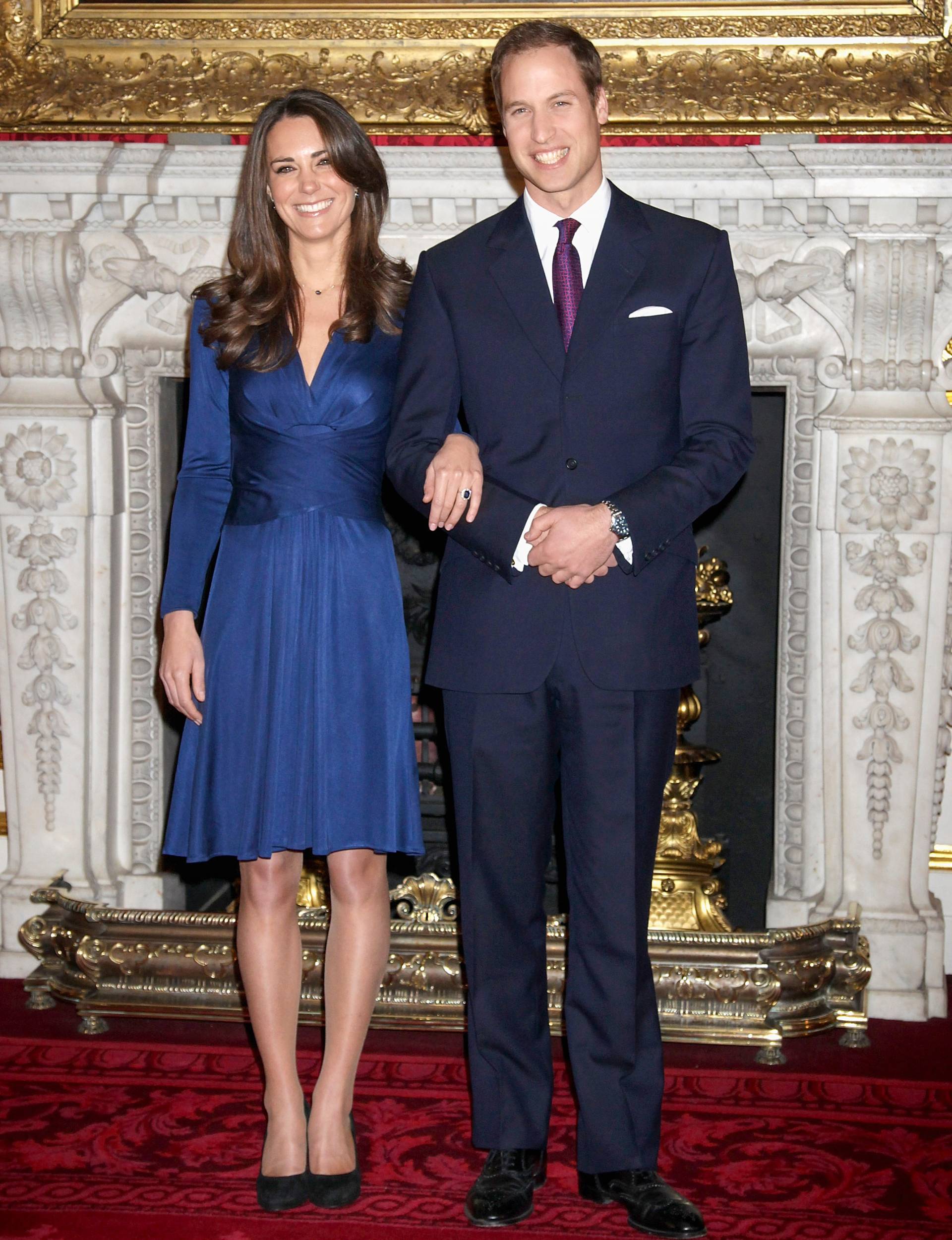 William and Kate just after their engagement