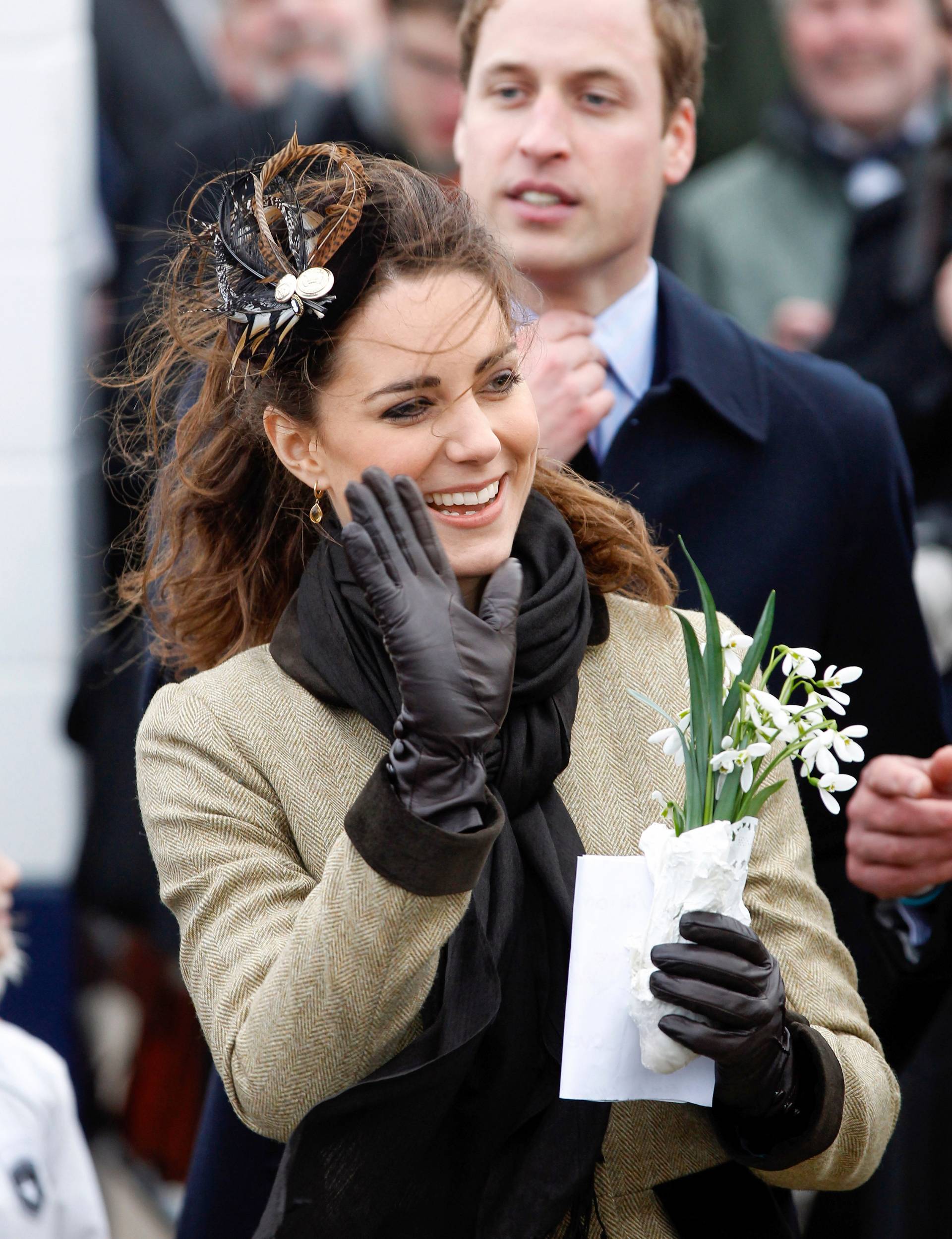 Princess Catherine waving