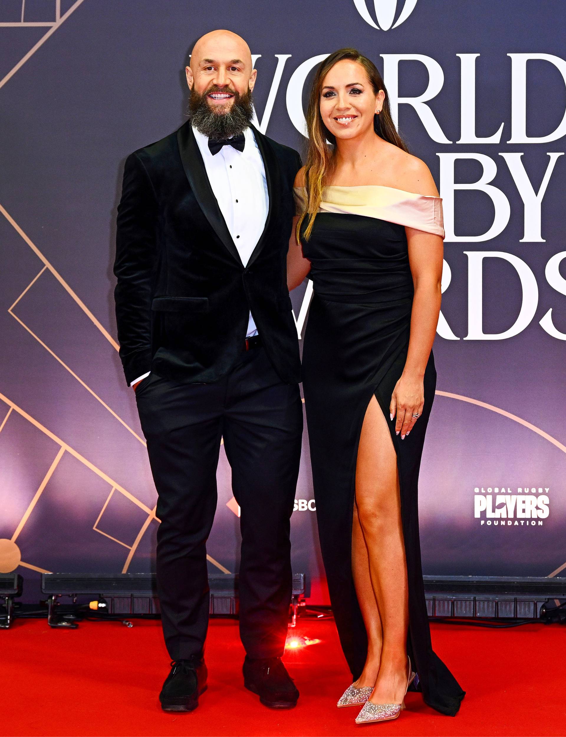 DJ Forbes with wife Lisa at his Hall of Fame induction