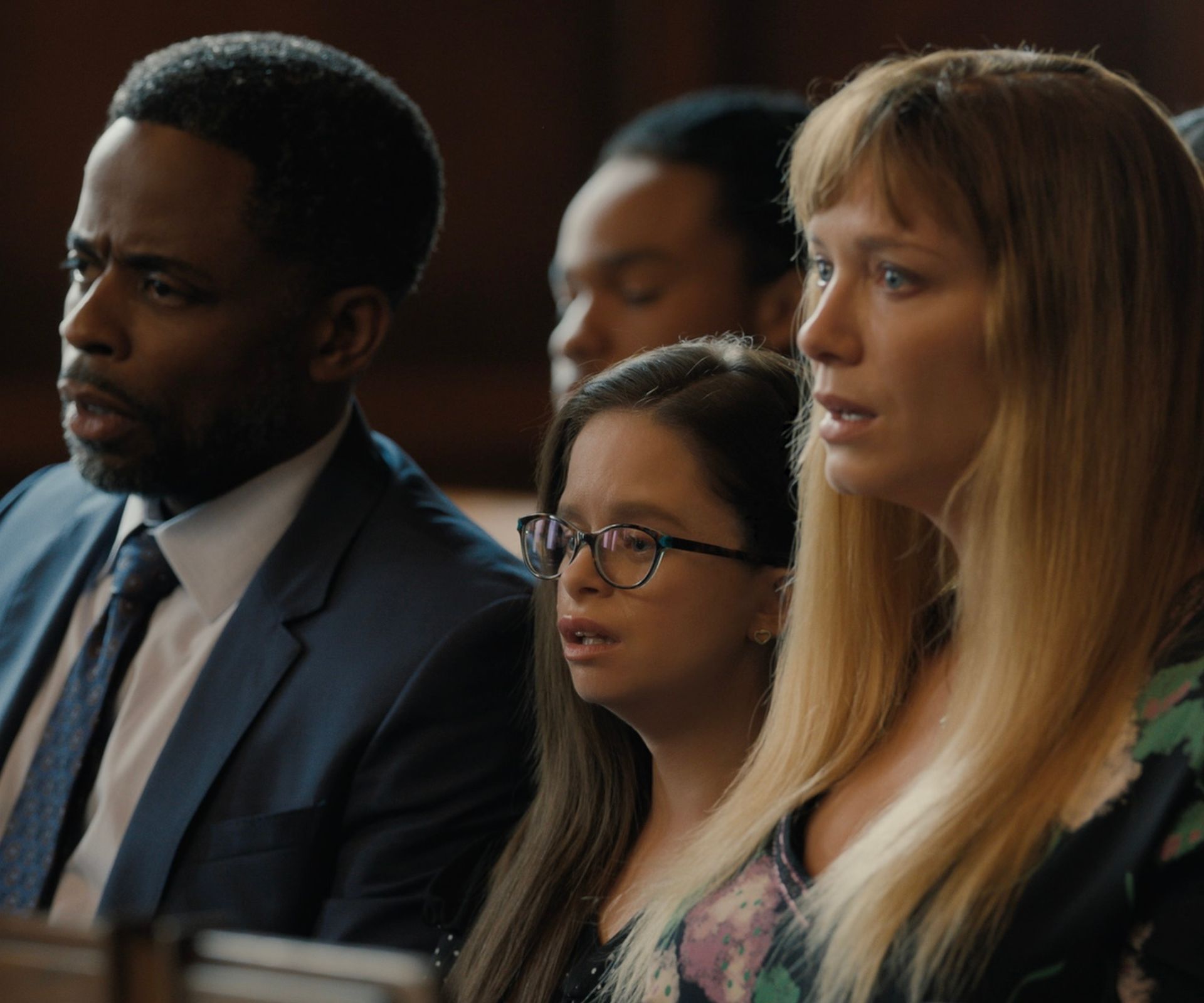 Court scene in Good American Family 