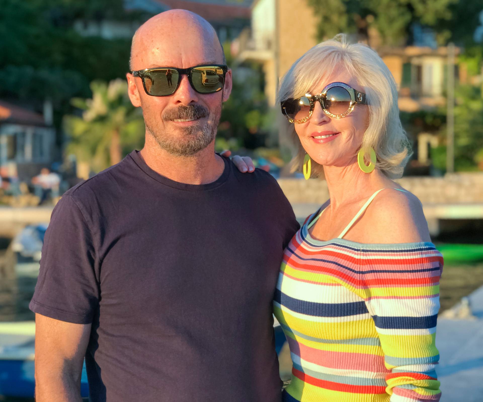 Julia Hartley Moore with her husband Steve