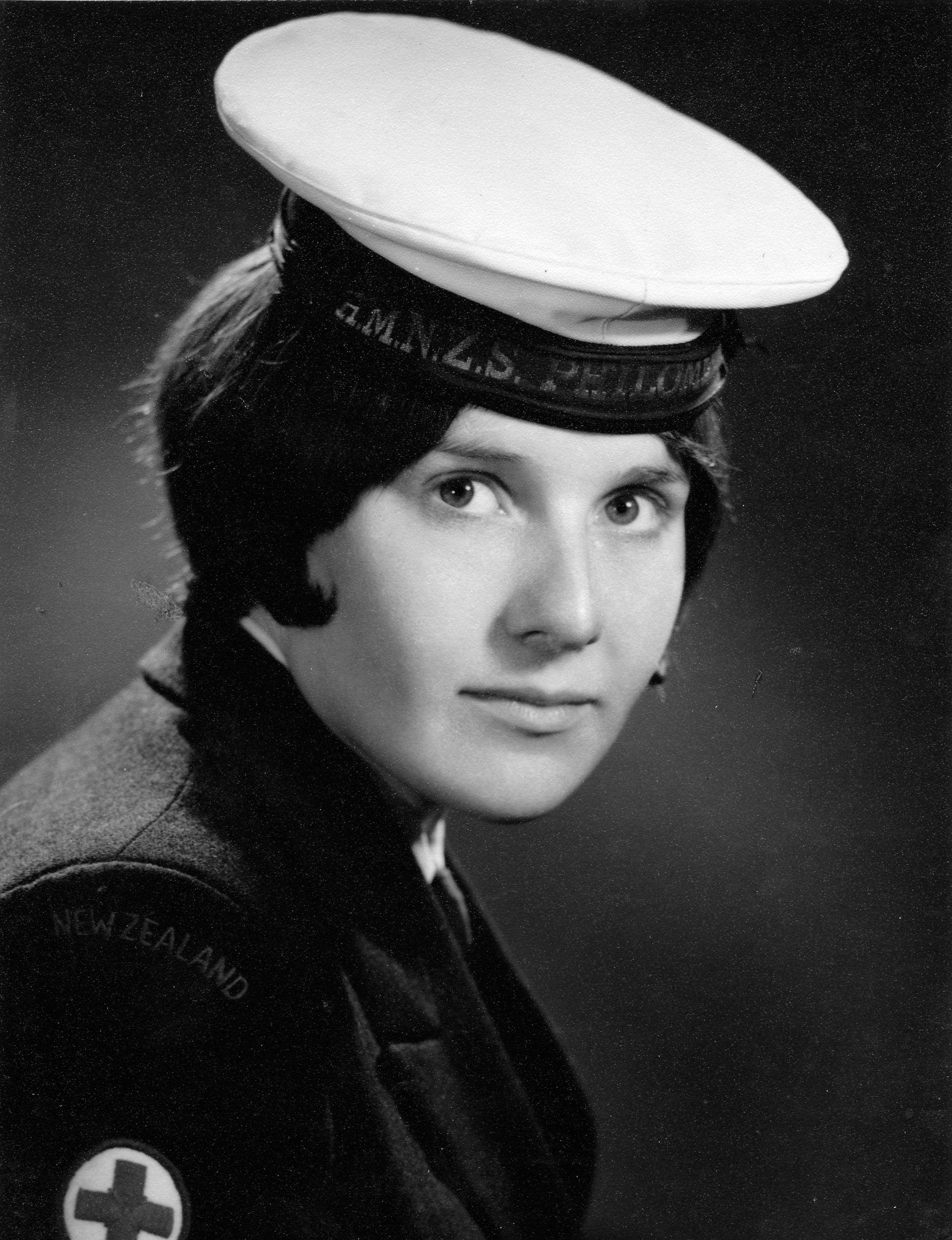 Ruth Shaw in her Navy uniform as a younger woman