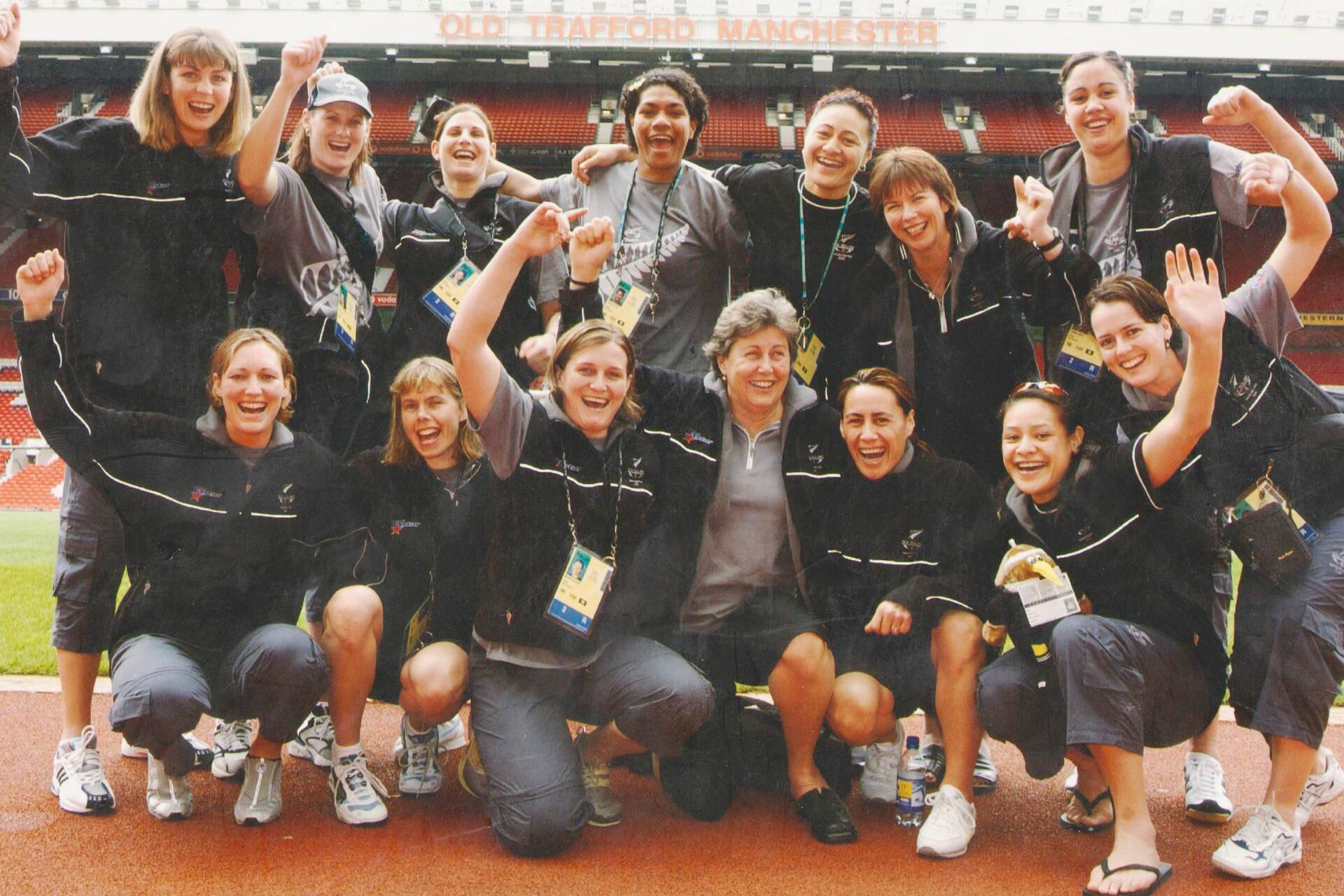 With the Silver Ferns netball team