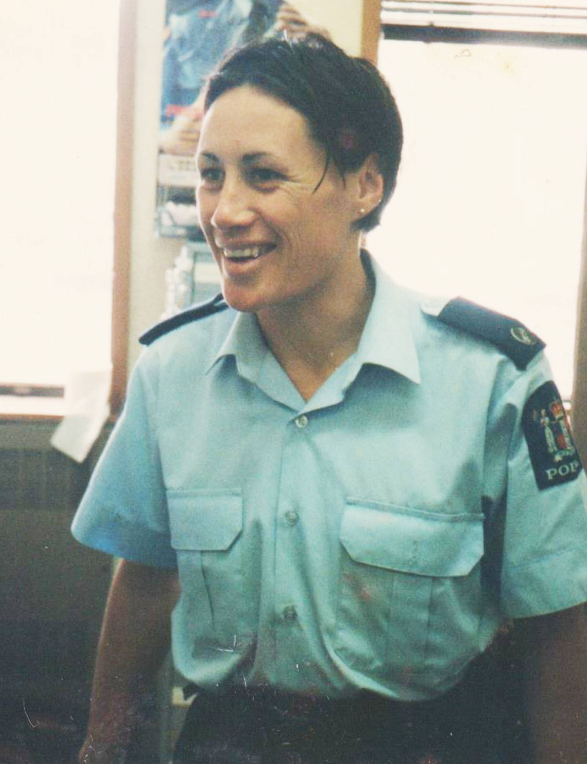 Jenny-May Clarkson as a police woman in 1999