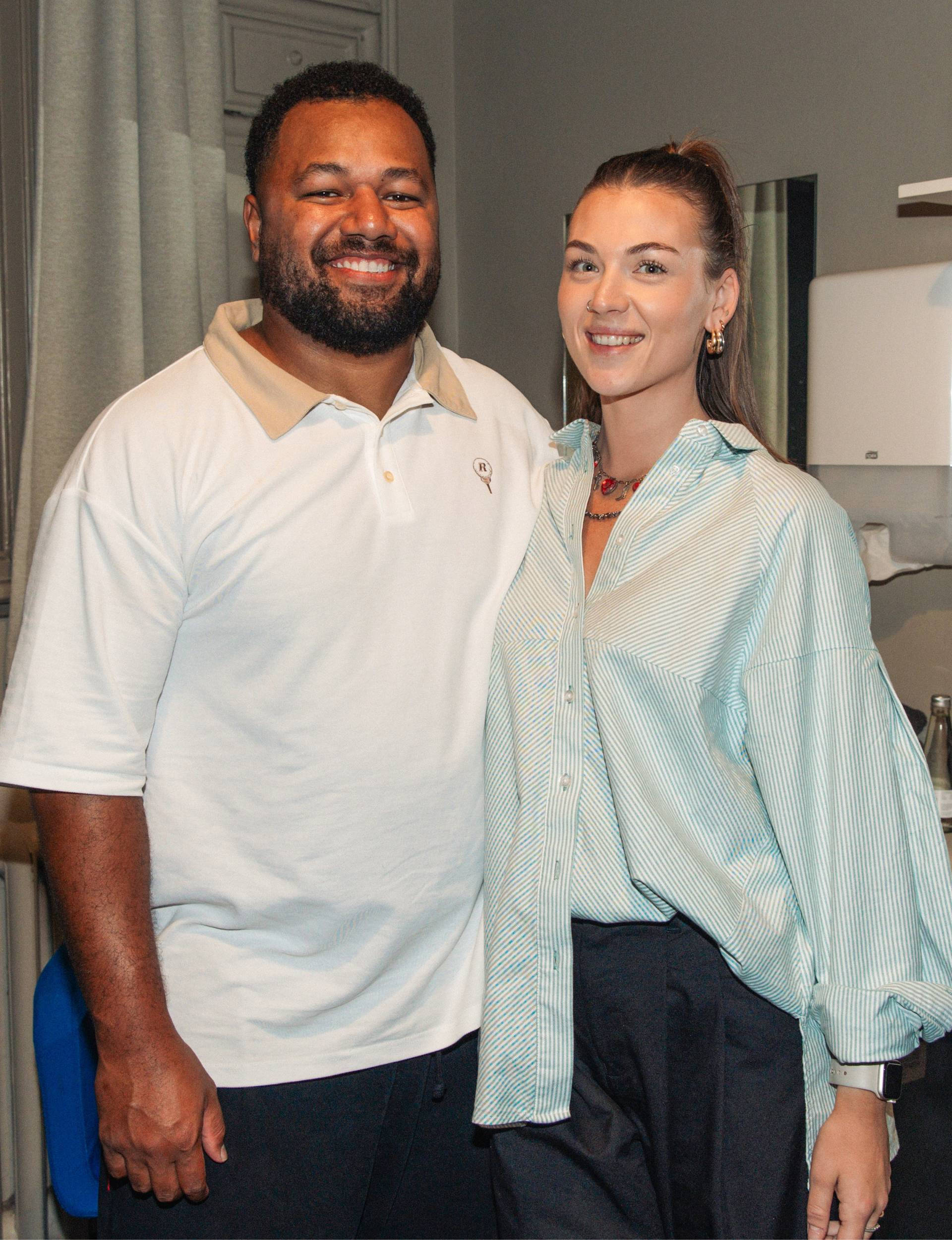 Joe Daymond with partner Tiana.