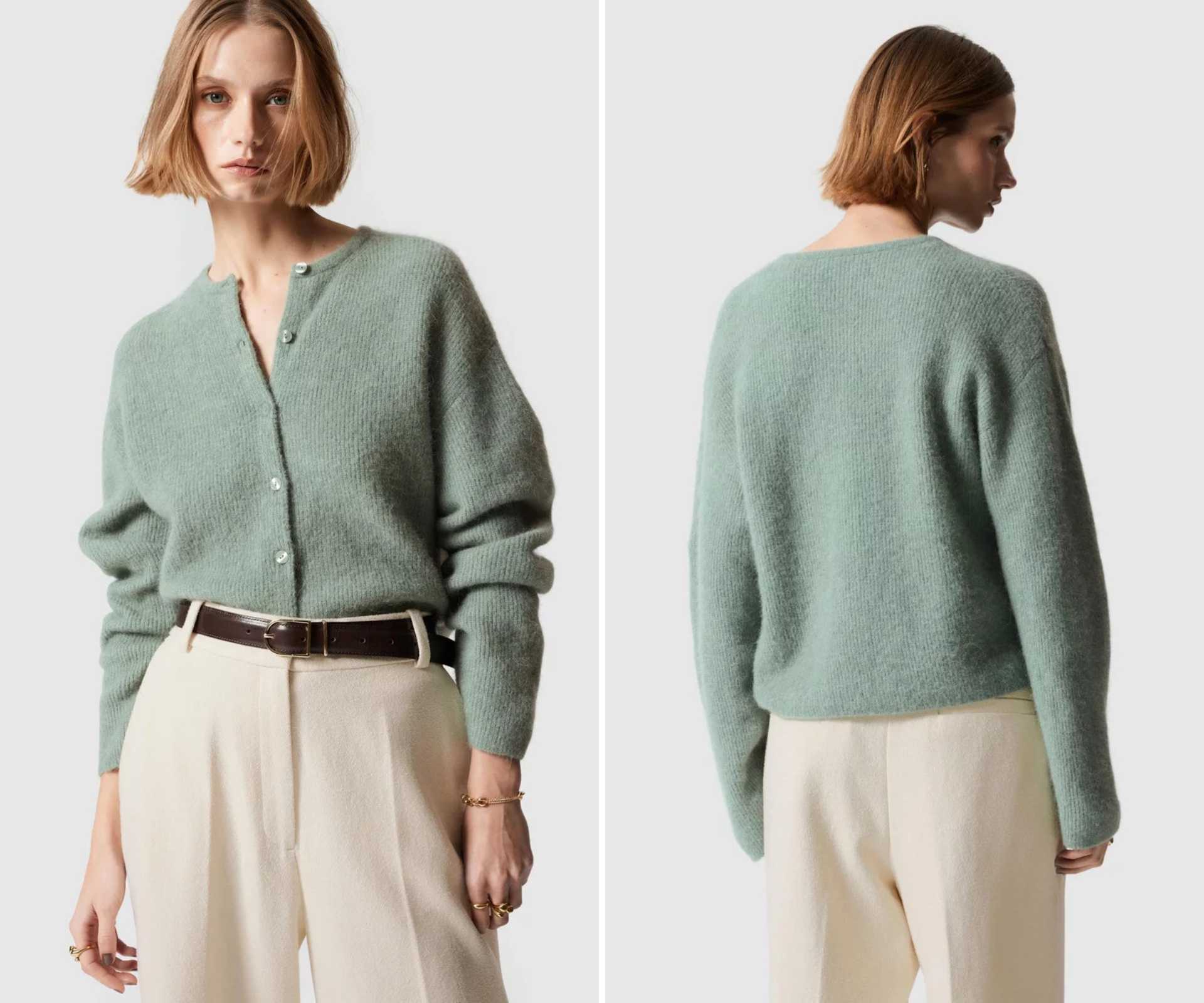 Dusty green cardigan 