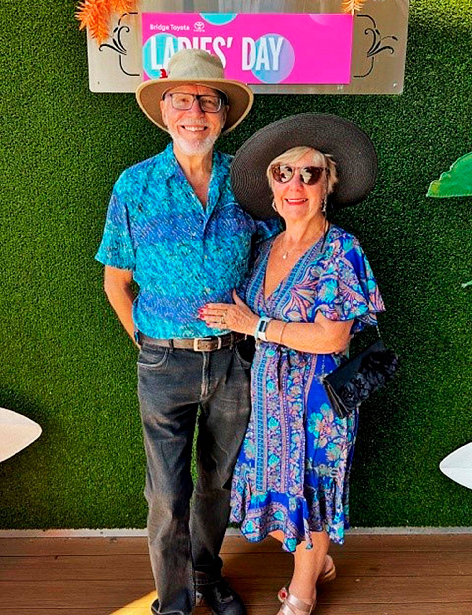Debra and Tony dressed well at an event