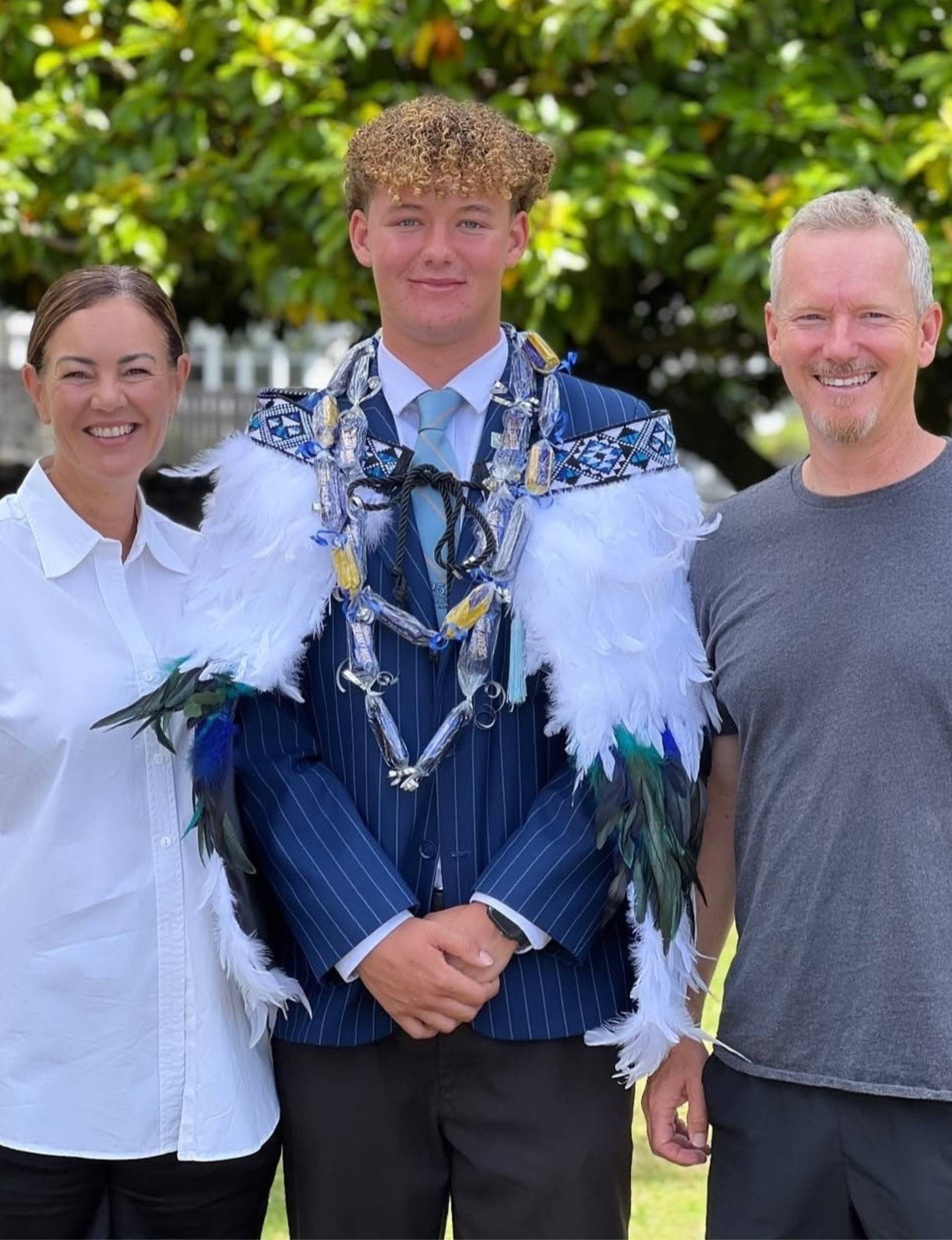 LeeAnn Yare with her husband and one son