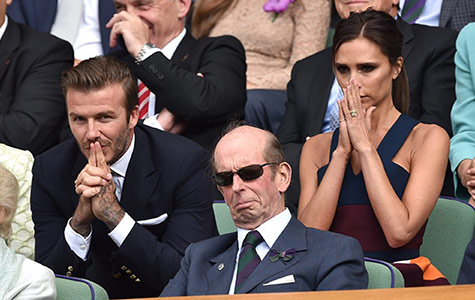 David Beckham, Victoria Beckham, Wimbledon