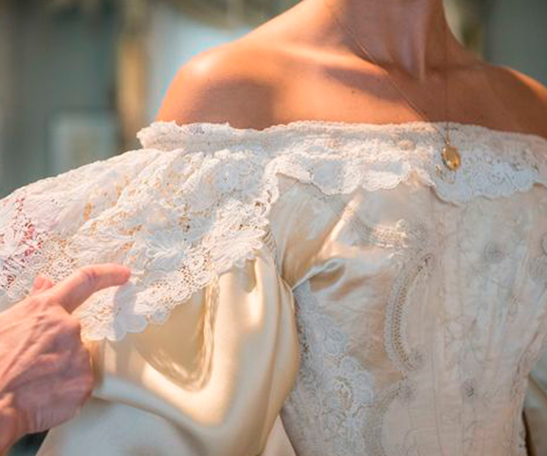 Bride-to-be is 11th in family to wear same wedding dress