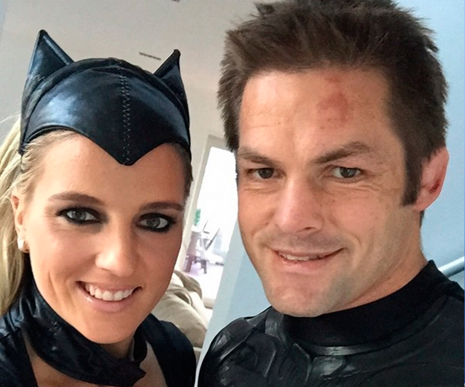 Richie McCaw and Gemma Flynn suit up!