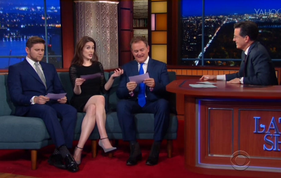 Downton Abbey cast re-enact scenes with American accents