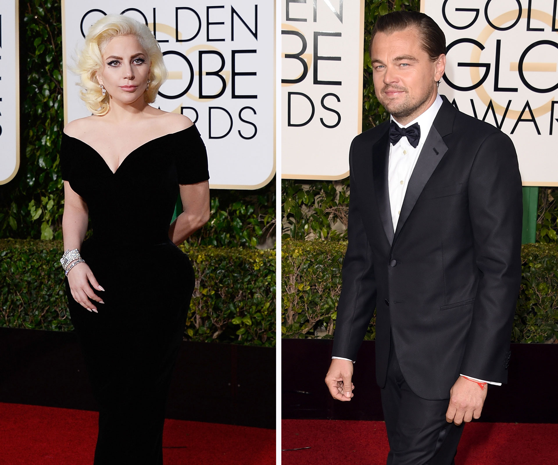 Leonardo DiCaprio and Lady Gaga