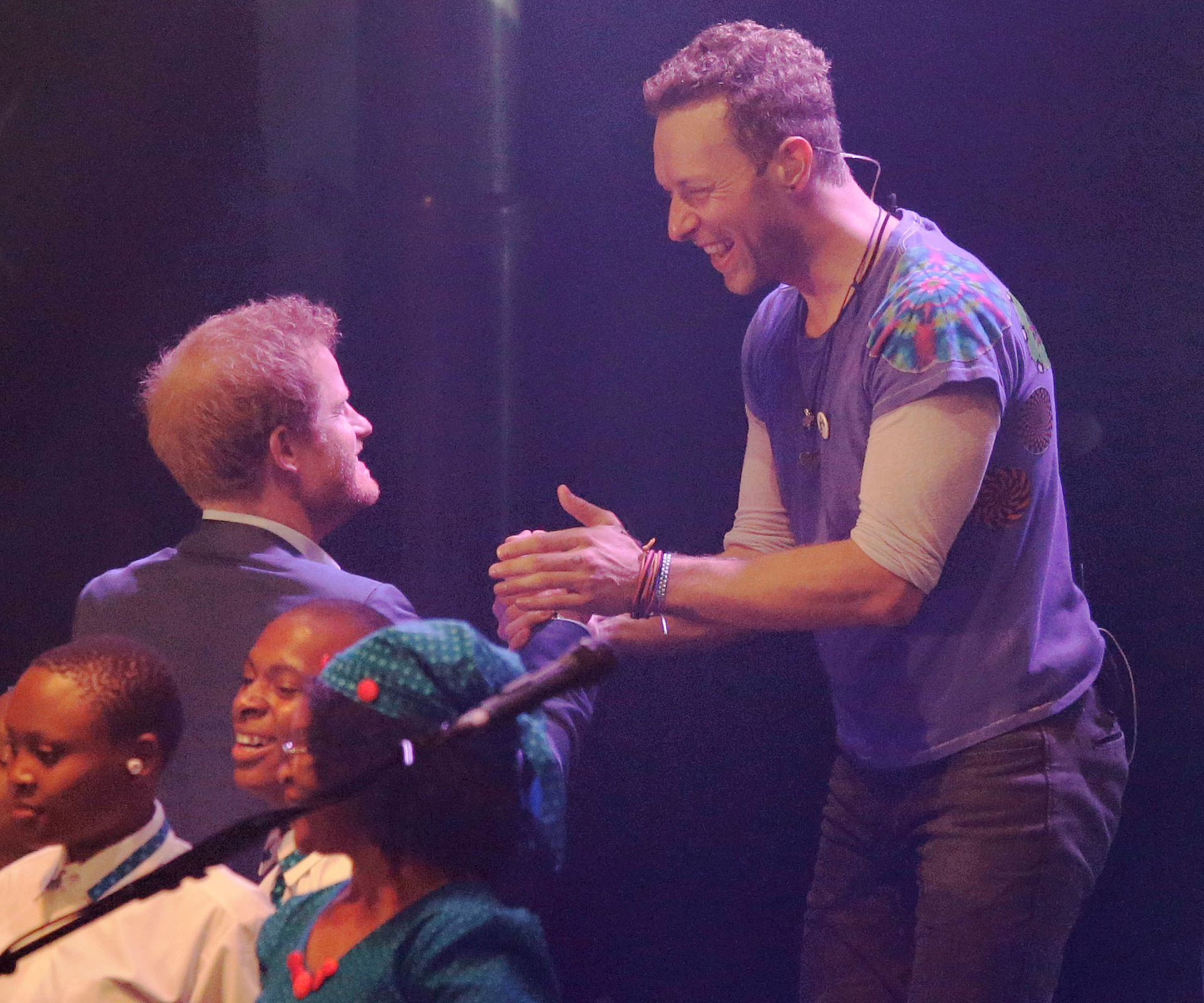 Prince Harry and Coldplay 