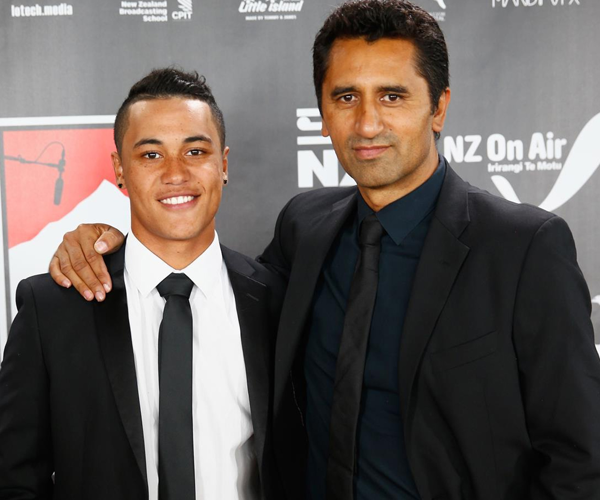 James Rolleston and Cliff Curtis