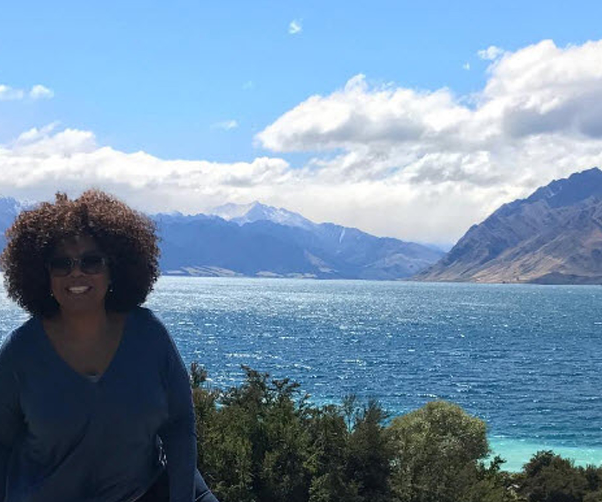 Oprah Winfrey shares picture of New Zealand to Instagram followers
