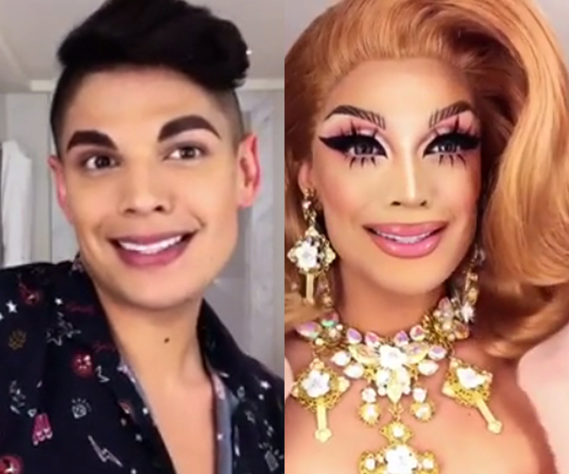A drag queen shares her makeup routine