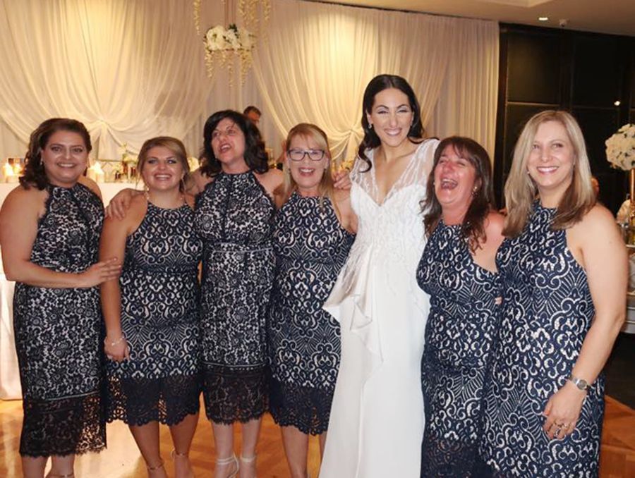 Six women wore exactly the same dress to wedding