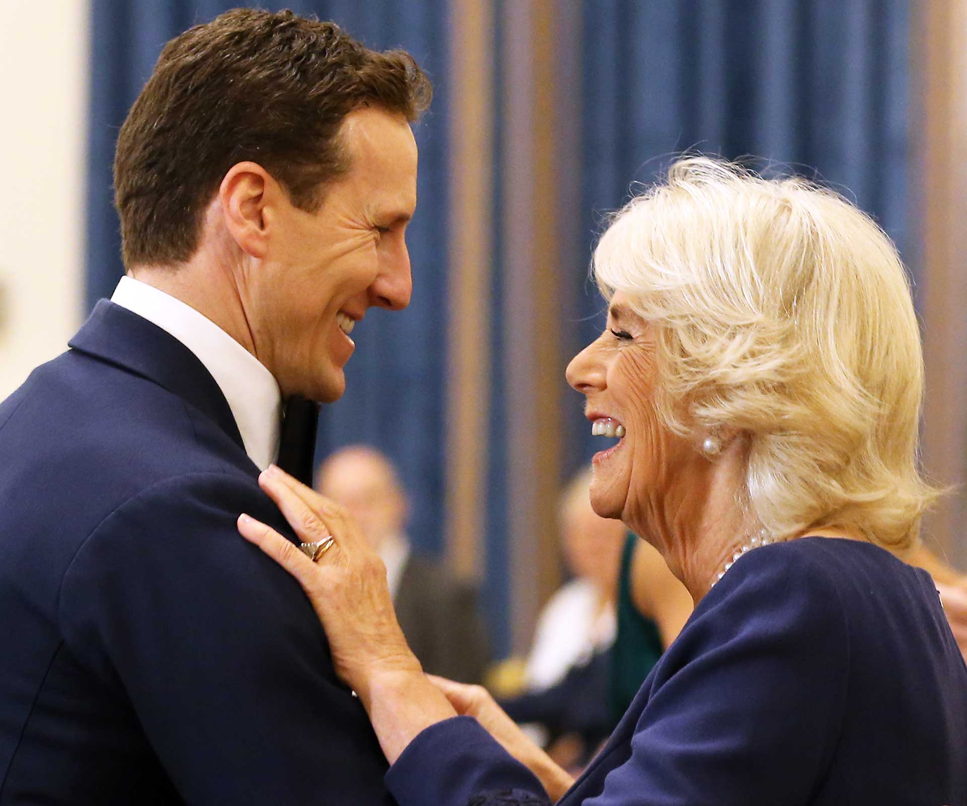 Brendan Cole dancing with Camilla, Duchess of Cornwall