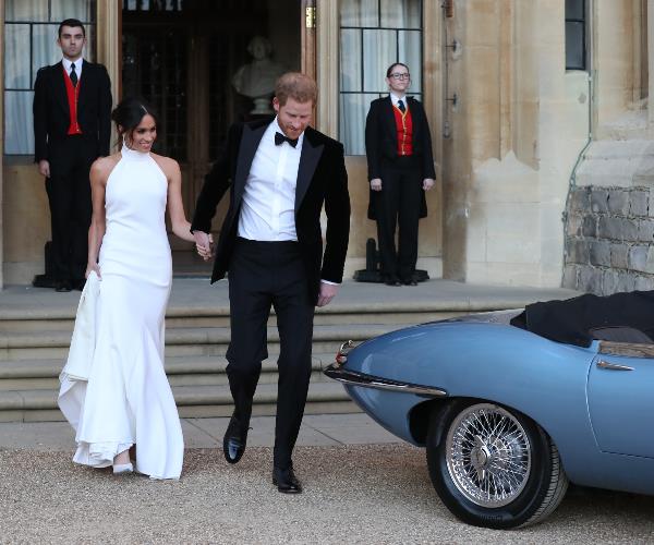 Meghan Markle changes into a second stunning royal wedding dress ahead of wedding reception at Frogmore House
