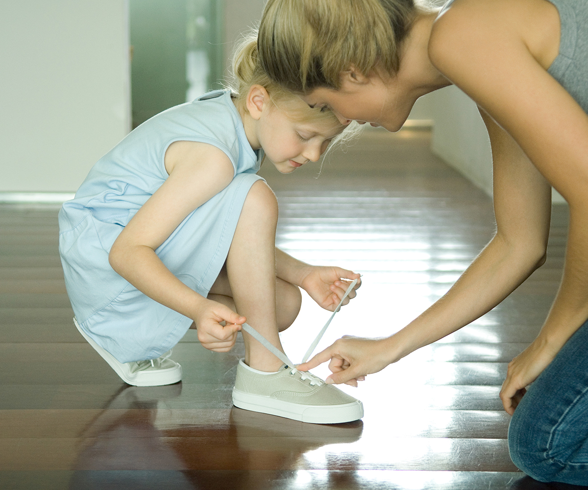 How to teach kids practical life skills like tying shoe laces