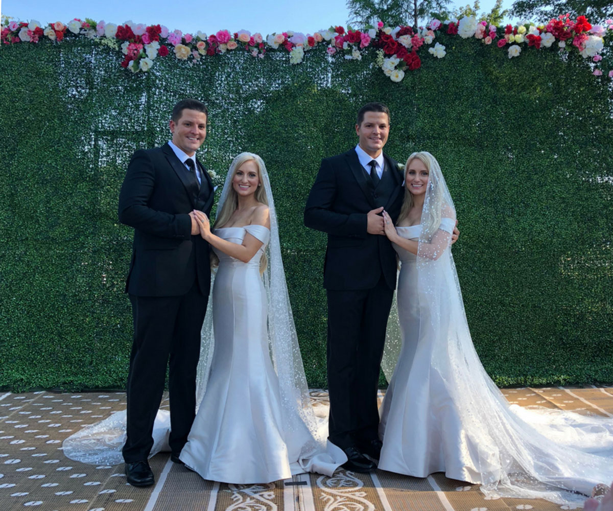 What happens when identical twin sisters marry identical twin brothers? You get double the love, of course!