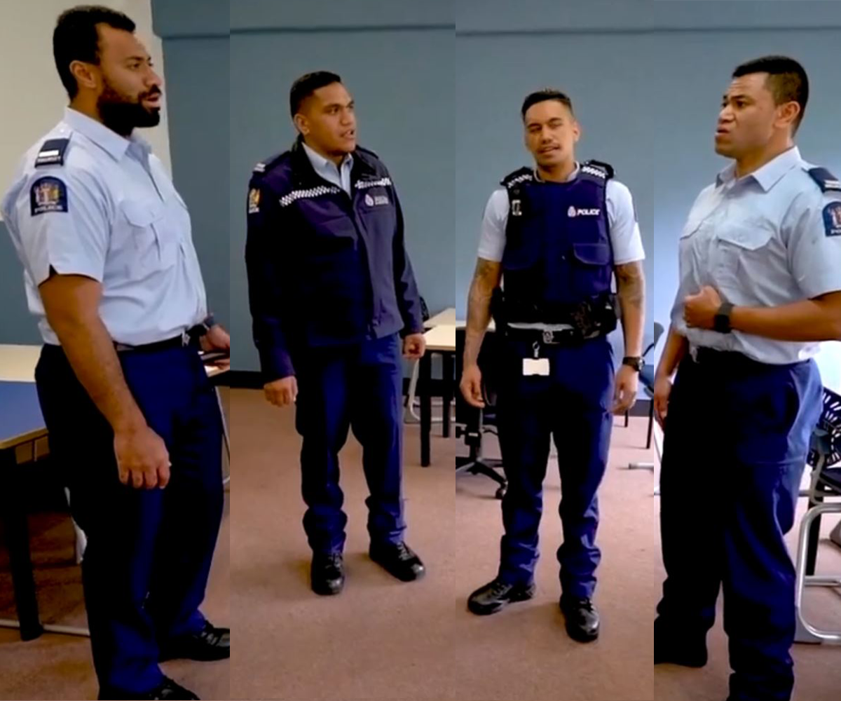 The Auckland police warm our hearts with a beautiful barbershop performance