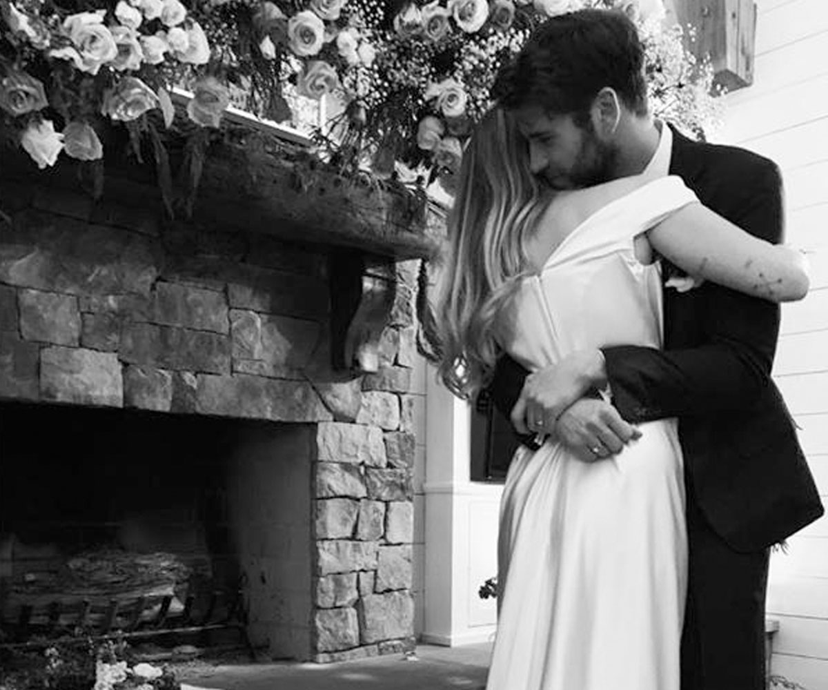 Miley Cyrus and Liam Hemsworth just got married – and the photos are so sweet