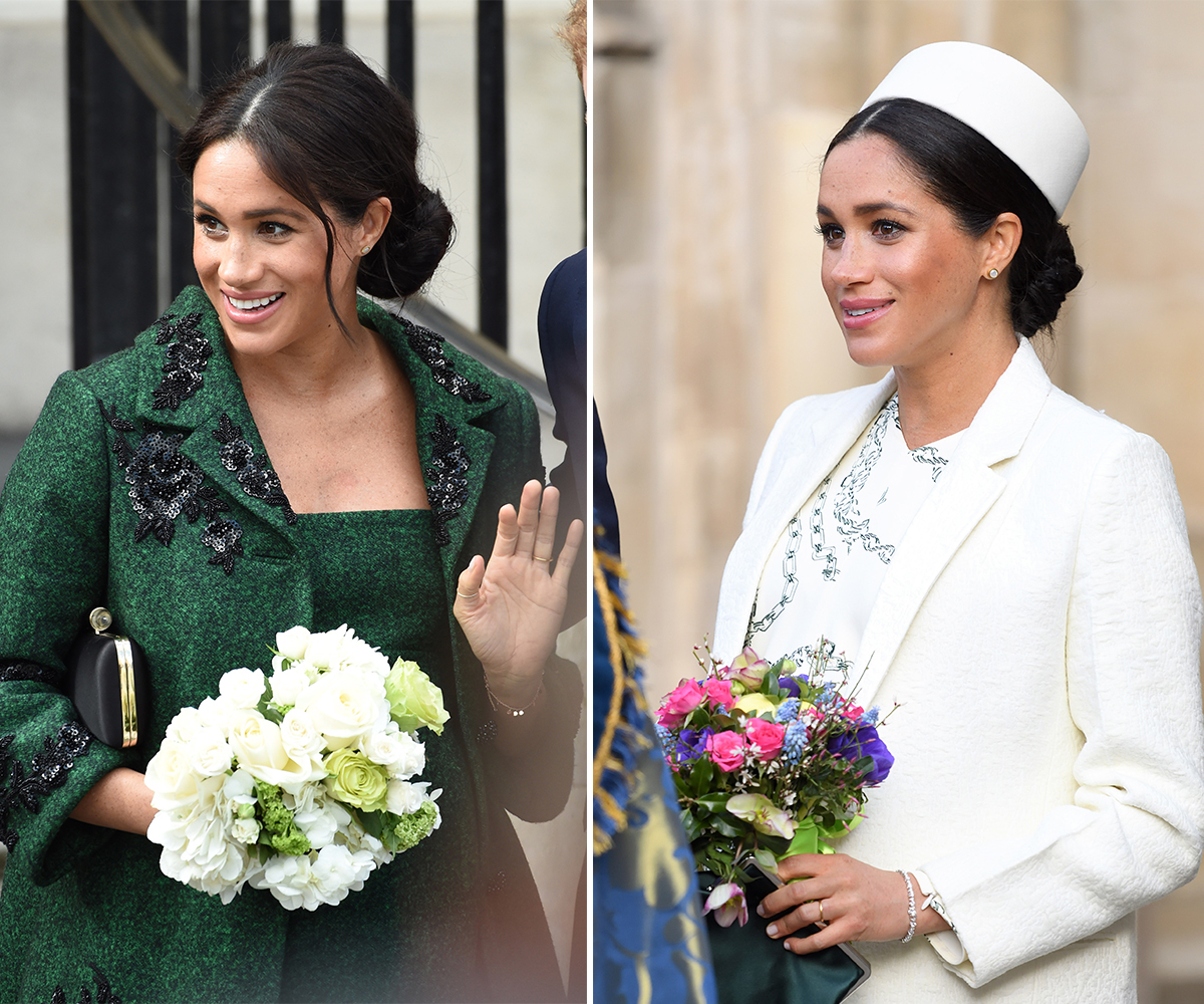 meghan markle two outfits on commonwealth day 2019
